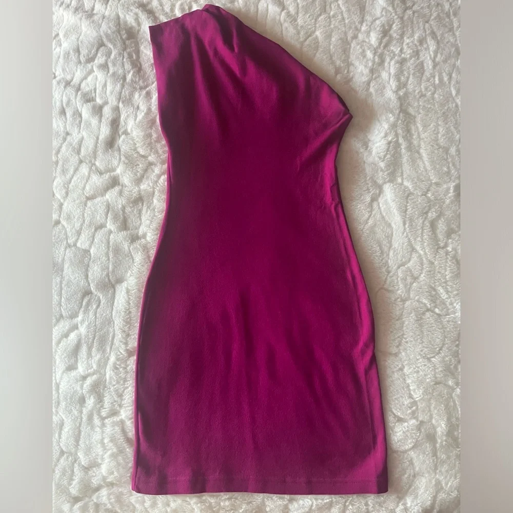 american apparel one shoulder dress American Apparel | Dresses | American Apparel One Shoulder Mini Dress Size  Xss